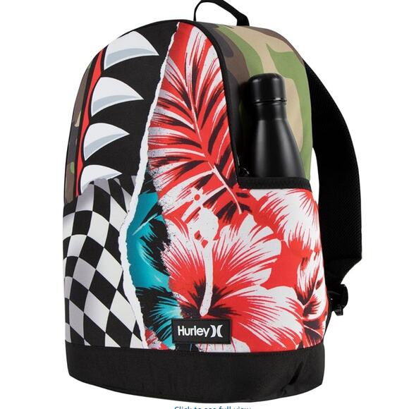 Hurley Graphic Backpack, Print Mashup, One Size - Picture 4 of 7